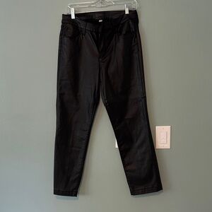 Kut from the Kloth Reese Black Coated ankle straight leg